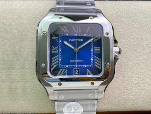 Replica Cartier De Santos WSSA0013 BV Factory Blue Dial