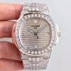 Replica Patek Philippe Nautilus Jumbo 5719/1G-001 Diamonds Dial