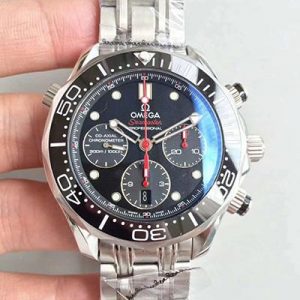 Replica Omega Seamaster Diver 300M Co-Axial Chronograph 44MM 212.30.44.50.01.001 V2 Black Dial