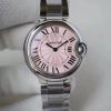 Replica Ballon Bleu De Cartier 33mm V6 Factory Pink Dial