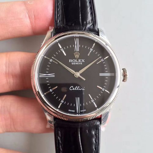 Replica Rolex Cellini 50509 MKS Factory V4 Black Dial