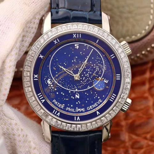 Replica Patek Philippe Grand Complications Sky Moon Celestial 5102G TW Factory Blue Dial