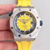 Replica Audemars Piguet Royal Oak Offshore Diver 15710ST.OO.A051CA.01 JF Factory V3 Yellow Dial