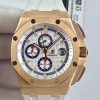 Replica Audemars Piguet Royal Oak Offshore 50 Byblos Saint-Tropez 26408OR.OO.A010CA.01.99 JF Factory V2 White Dial