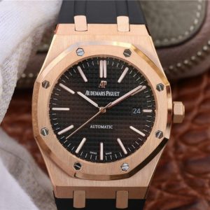 Replica Audemars Piguet Royal Oak 15400OR.OO.D002CR.01 JF Factory Black Dial