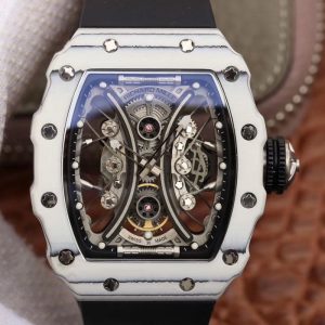 Replica Richard Mille RM53-01 White Ceramic Case Skeleton Dial