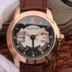 Replica Blancpain L-EVOLUTION 8805-1134-53B Rose Gold Case Black Dial