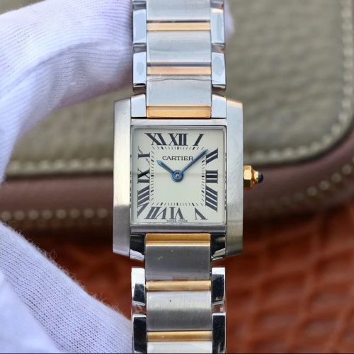 Replica Cartier Tank Francaise Ladies W51007Q4 White Dial