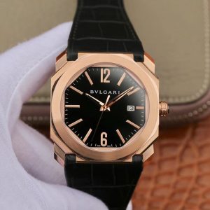 Replica Bvlgari Octo Solotempo 102485 BG041BBSPGVD Black Dial