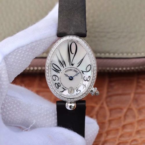 Replica Breguet Reine De Naples 8918BB/58/864/D00D ZF Factory White Mother Of Pearl Dial