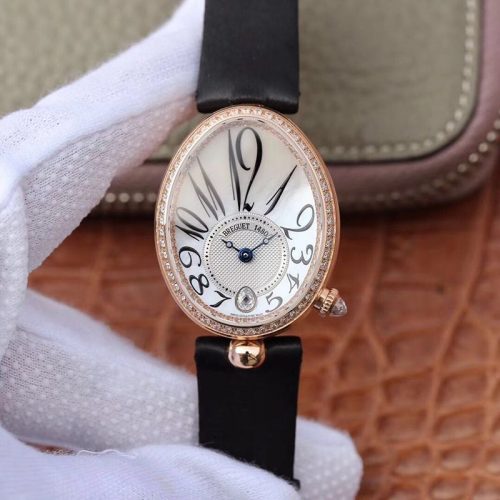 Replica Breguet Reine De Naples 8918BR/58/864/D00D Ladies ZF Factory 18K Rose Gold Mother Of Pearl Dial