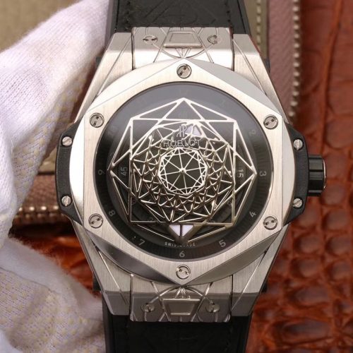 Replica Hublot Big Bang Sang Bleu Titanium 415.NX.1112.VR.MXM16 TMF Factory Black Dial