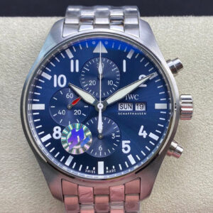 Replica IWC Pilot Chronograph Edition Le Petit Prince IW377717 ZF Factory V2 Blue Dial