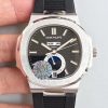 Replica Patek Philippe Nautilus Annual Calendar Moonphase 5726A KM Factory V2 Black Dial