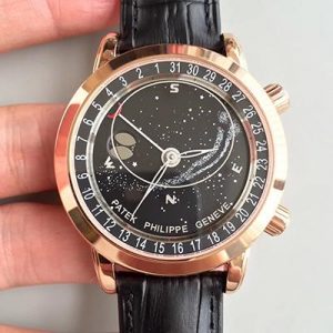 Replica Patek Philippe Grand Complications Sky Moon Celestial 6102R-001 TW Factory Black Dial