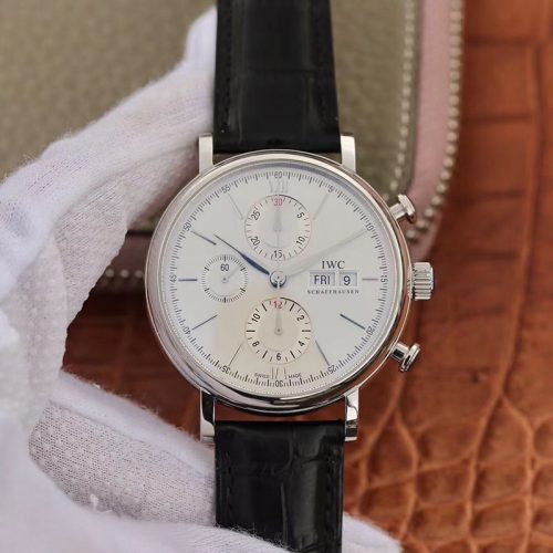 Replica IWC Portofino Chronograph Multi-function IW391022 ZF Factory 42mm X 13.5mm White Dial