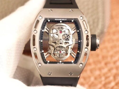 Replica Richard Mille RM052 ZF Factory Silver Skull Dial