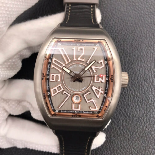 Replica Franck Muller Vanguard V 45 SC DT TT BR 5N ZF Factory Grey Dial