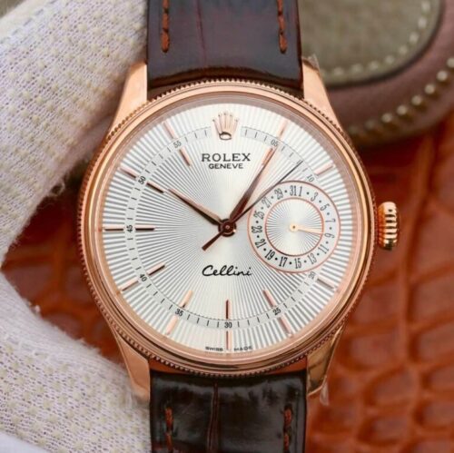 Replica Rolex Celini Date M50515-0008 MKS Factory Brown Strap