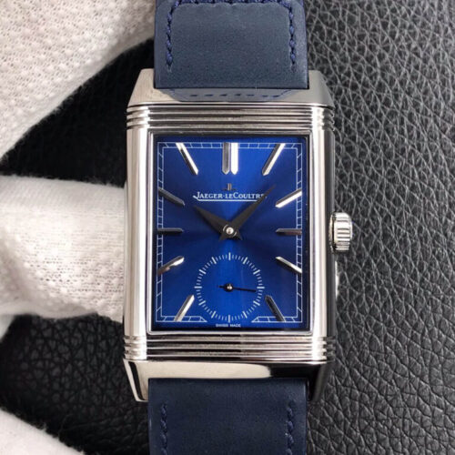 Replica Jaeger LeCoultre Reverso Flip MG Factory Blue Strap