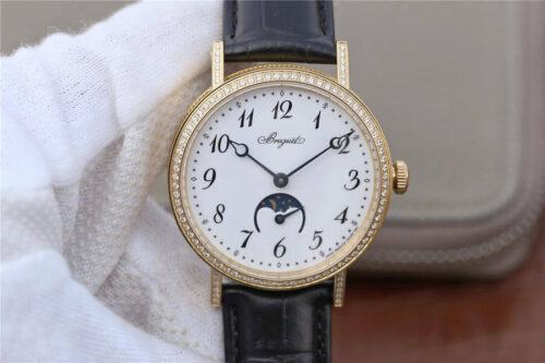 Replica Breguet Classique Moonphase 9087BB/29/964 TW Factory Black Strap