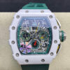 Replica Richard Mille RM011-03 KV Factory Rubber Strap