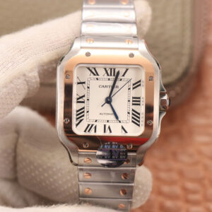 Replica Cartier De Santos W2SA0007 BV Factory White strap