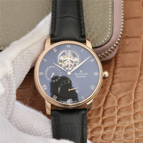 Replica Blancpain Villeret 6025-3642-55B JB Factory Black Strap