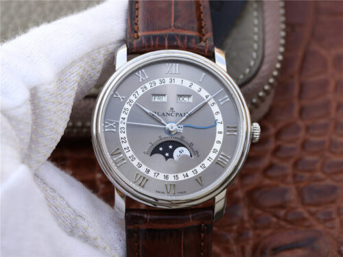 Replica Blancpain Villeret 6654-1113-55B OM Factory Brown Strap