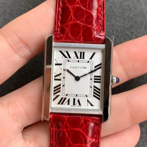 Replica Cartier Tank W5200005 K11 Factory Stainless Steel Bezel