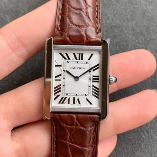 Replica Cartier Tank WSTA0028 K11 Factory Leather Strap