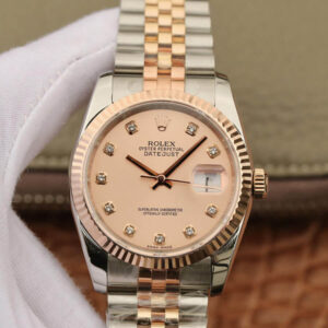 Replica Rolex Datejust 116231 36MM GM Factory Diamond-Set Bezel