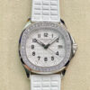 Replica Patek Philippe Aquanaut 5067A-024 Quartz Movement PPF Factory White Rubber Strap