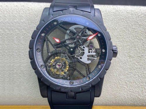 Replica Roger Dubuis Excalibur DBEX0577 BBR Factory Skeleton Dial