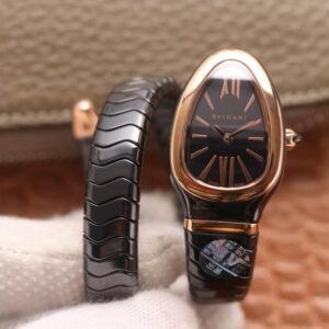 Replica Bvlgari Serpenti 102735 BV Factory Black Strap