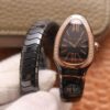 Replica Bvlgari Serpenti 102532 BV Factory Black Strap