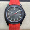 Replica Patek Philippe Aquanaut PP5167 ZF Factory Red Rubber Strap