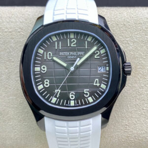 Replica Patek Philippe Aquanaut PP5167 ZF Factory White Rubber Strap