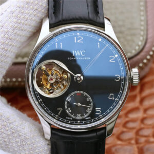 Replica IWC Portuguese Tourbillon ZF Factory Black Strap