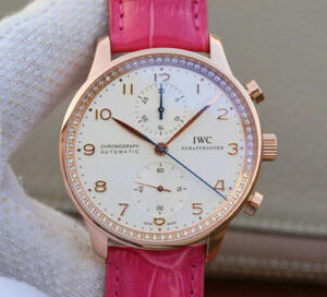 Replica IWC Portuguese ZF Factory Pink Strap