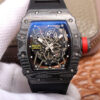 Replica Richard Mille RM35-02 ZF Factory Black Rubber Strap