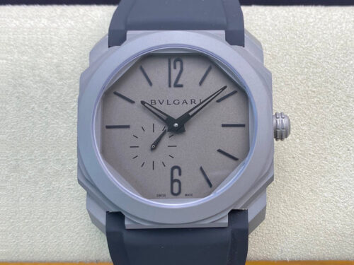 Replica Bvlgari Octo Finissimo BV Factory Rubber Strap