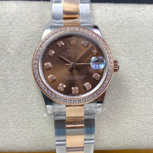 Replica Rolex Datejust M278381RBR-0027 31MM EW Factory Brown Diamond Dial