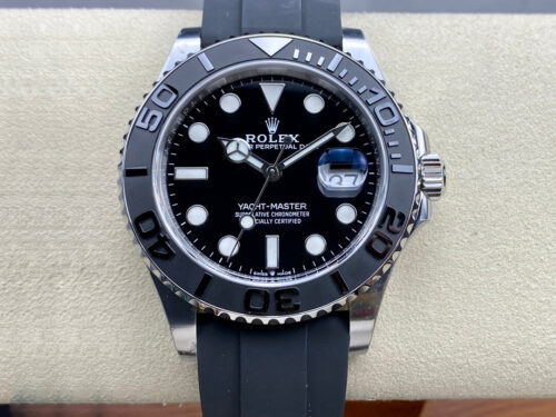 Replica Rolex Yacht Master M226659-0002 Clean Factory Black Strap