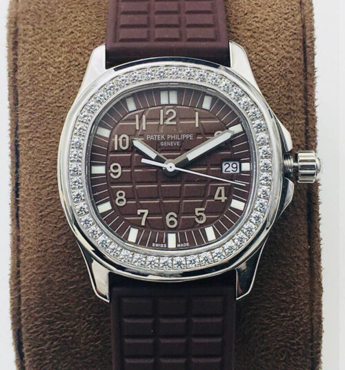 Replica Patek Philippe Aquanaut 5067A-023 Quartz Movement PPF Factory Brown Dial