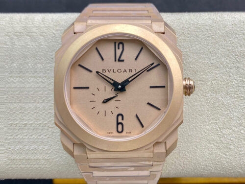 Replica Bvlgari Octo Finissimo 102912 40MM BV Factory Rose Strap