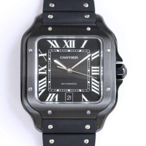 Replica Cartier Santos WSSA0039 GF Factory Charcoal Black Case