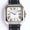 Replica Cartier Santos WSSA0018 GF Factory V2 Black Rubber Strap