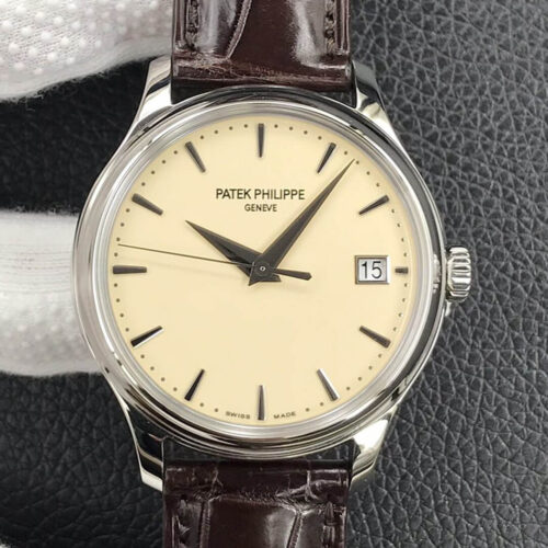 Replica Patek Philippe Calatrava 5227G-001 3K Factory Brown Leather Strap