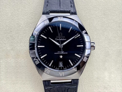 Replica SBF Omega Constellation 131.33.41.21.01.001 VS Factory Black Leather Strap - Replica Watches Factory